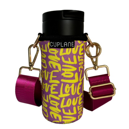 Cuplane Set Lila Gelb Love magenta Gurt